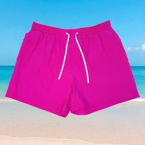 NWOT Lululemon Men’s Athletic Shorts Running Track Beach Gym Size Large Pink 5”